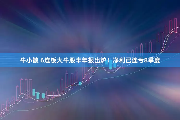 牛小散 6连板大牛股半年报出炉！净利已连亏8季度